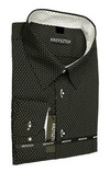 KRZYSZTOF koszula czarna M 39-40 176/182 dł. WZ257K