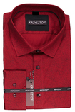 KRZYSZTOF koszula bordowa XL 43-44 176/182 dł. WL91K
