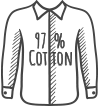 Koszule męskie bawełna 97%