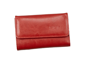VALAR czerwony portfel damski - skóra naturalna. PORTD_15K