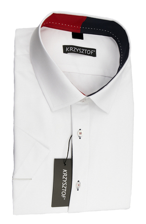 KRZYSZTOF koszula biała 45 188/194 kr. WZ328K_45_188