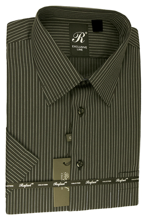 KRZYSZTOF koszula czarna M 39-40 170/176 kr. WZ428K