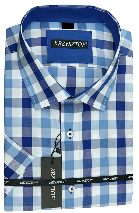 KRZYSZTOF koszula w kratkę 47 176/182 kr. WZ486K