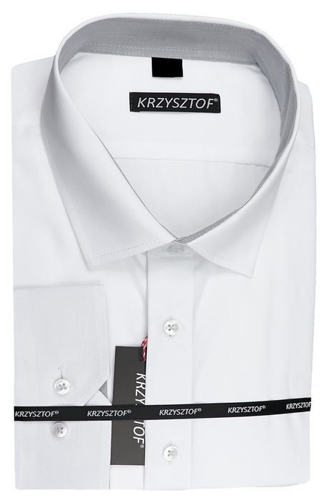 KRZYSZTOF koszula biała 48 182/188 dł. WZ0516K