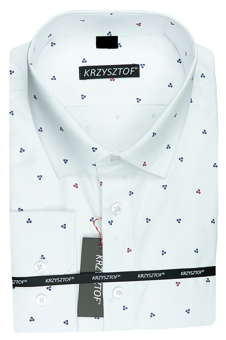 KRZYSZTOF koszula biała 48 164/170 dł. WZ526K