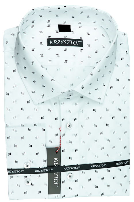 KRZYSZTOF koszula biała 46 176/182 dł. WZ528K