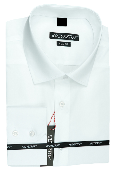 KRZYSZTOF koszula biała XL 43-44 176/182 WZ529M Slim 
