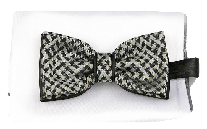 Mucha szaro-czarna kratka KRZYSZTOF mpKR23K