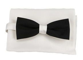 Mucha czarna jedwab Collection Adam mjA34k