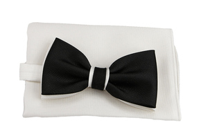 Mucha czarna jedwab Collection Adam mjA37k