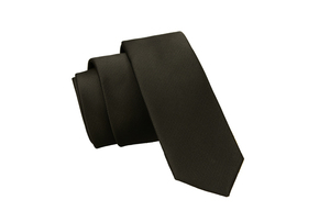 Czarny krawat KRZYSZTOF 5cm KKRZ1K