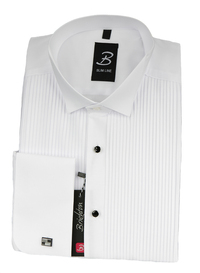 Brighton koszula biała na spinki 45 182/188 KB004_45K