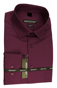 KRZYSZTOF koszula purple M 39-40 176/182 dł. Slim WX31M