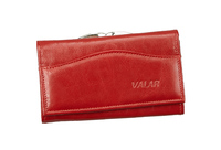 VALAR czerwony portfel damski - skóra naturalna. PORTD_17K