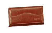 VALAR brązowy portfel damski - skóra naturalna. PORTD_18K