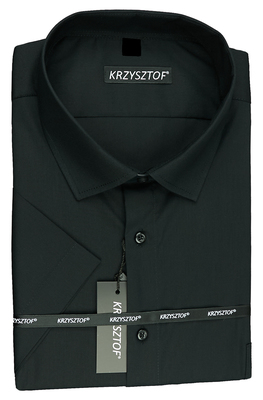 KRZYSZTOF koszula czarna 46 182/188 kr. WZ416K_46_182