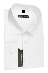 KRZYSZTOF koszula biała 48 176/182 dł. WZ361K