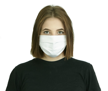 Maseczka ochronna uniwersalna biała MOU1K