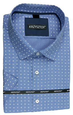KRZYSZTOF koszula niebieska XL 43-44 176/182 kr. WZ480K_XL_176