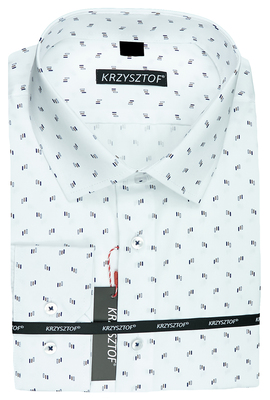 KRZYSZTOF koszula biała XL 43-44 170/176 dł. WZ0525K