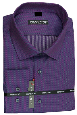 KRZYSZTOF koszula fioletowa XL 43-44 164/170 dł. WX127K