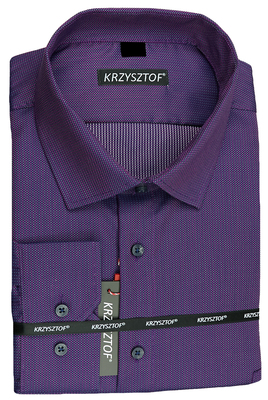 KRZYSZTOF koszula fioletowa XL 43-44 170/176 dł. WX127K