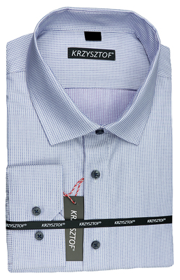 KRZYSZTOF koszula wrzosowa XL 43-44 170/176 dł. WX129K SLIM