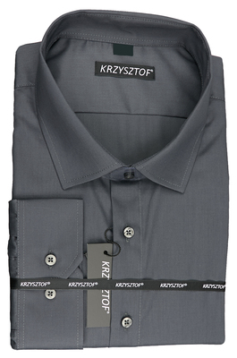 KRZYSZTOF koszula grafitowa XL 43-44 182/188 dł. WZ438K