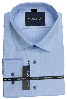 KRZYSZTOF koszula niebieska 48 188/194 dł. WX133K