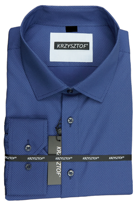 KRZYSZTOF koszula niebieska 48 182/188 dł. WX131K