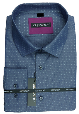 KRZYSZTOF koszula niebieska XL 43-44 176/182 dł. WX130K