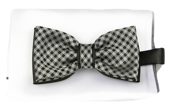 Mucha szaro-czarna kratka KRZYSZTOF mpKR23K