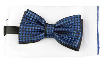 Mucha niebiesko-czarna kratka KRZYSZTOF mpKR26K