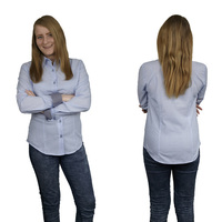 VALAR koszula damska niebieska 38