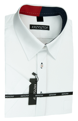 KRZYSZTOF koszula biała M 39-40 176/182 kr. wz216K