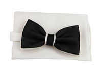 Mucha czarna jedwab Collection Adam mjA37k