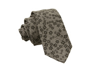 Szary krawat KRZYSZTOF  6,5cm  KKRZ21K
