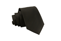 Czarny krawat KRZYSZTOF 7cm KKRZ31K